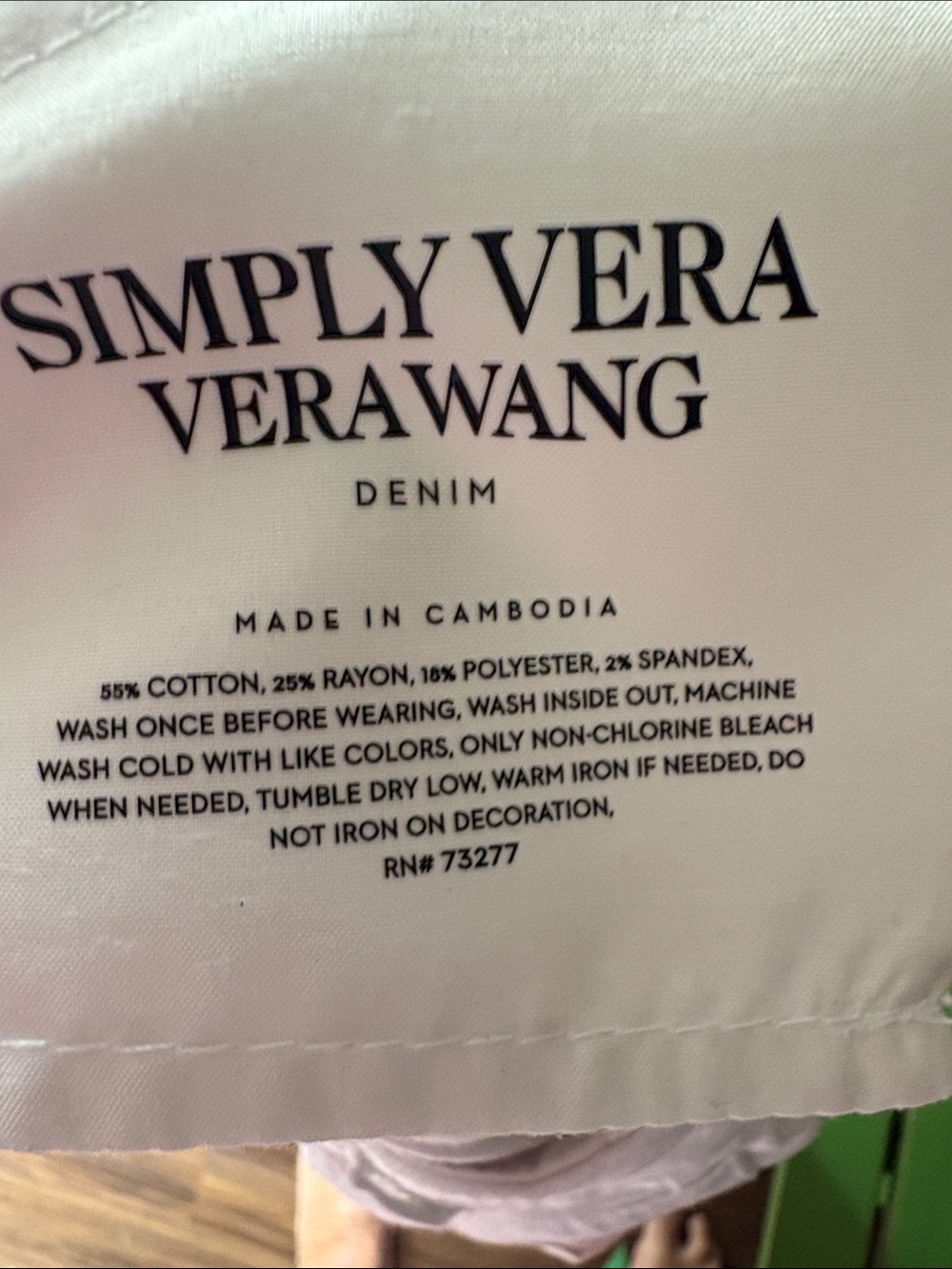 White Frayed Hem Skinny Jeans EUC Vera Wang - Picture 6 of 6